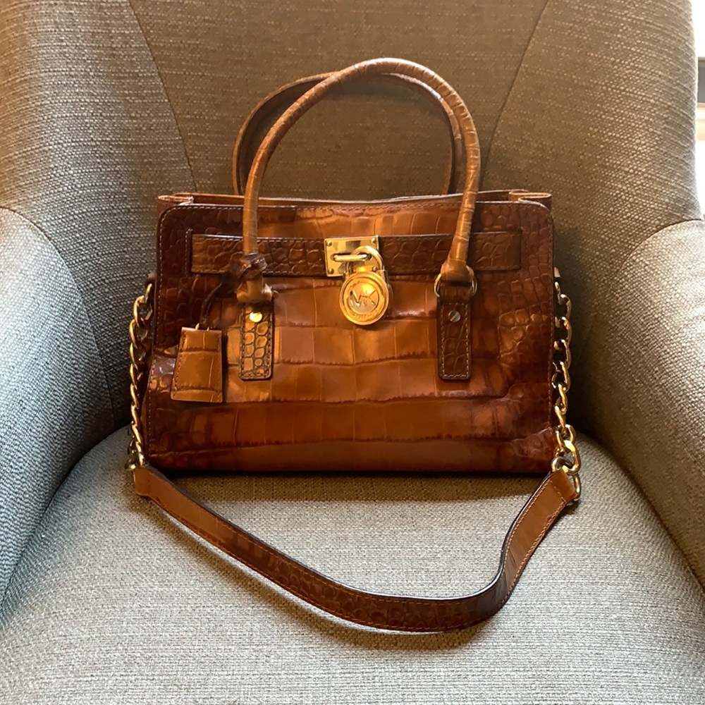 Michael Kors Brown Leather Satchel